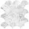 Msi Calacatta Blanco Scallop 12.8 In. X 10.43 In. X 10Mm Polished Marble Mesh-Mounted Mosaic Tile, 10PK ZOR-MD-0202 - alternate 5